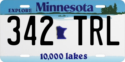 MN license plate 342TRL