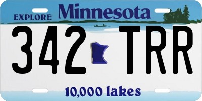 MN license plate 342TRR