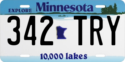 MN license plate 342TRY