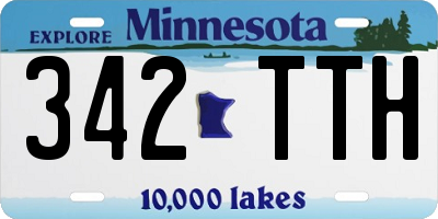 MN license plate 342TTH