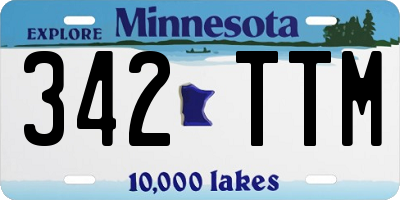 MN license plate 342TTM
