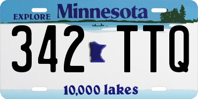 MN license plate 342TTQ