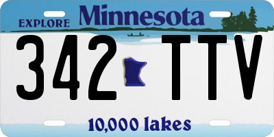MN license plate 342TTV