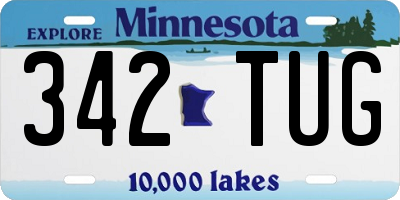MN license plate 342TUG
