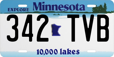 MN license plate 342TVB
