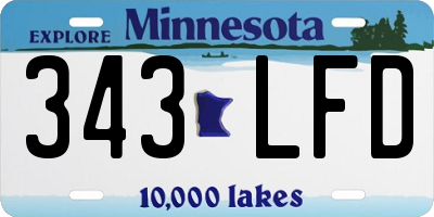 MN license plate 343LFD