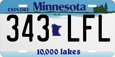 MN license plate 343LFL