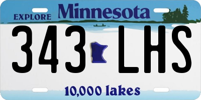 MN license plate 343LHS