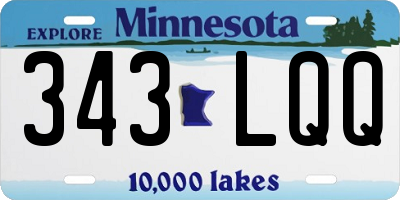 MN license plate 343LQQ