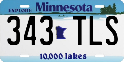 MN license plate 343TLS