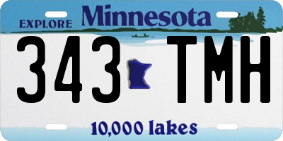 MN license plate 343TMH