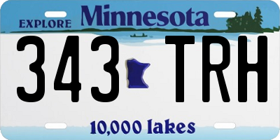 MN license plate 343TRH