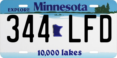 MN license plate 344LFD