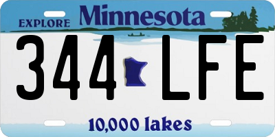 MN license plate 344LFE