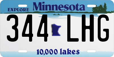 MN license plate 344LHG