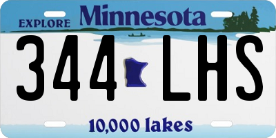 MN license plate 344LHS