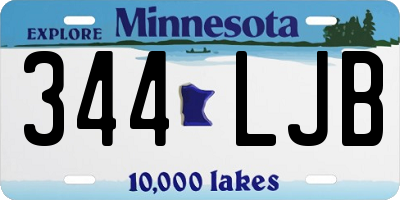 MN license plate 344LJB