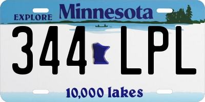 MN license plate 344LPL