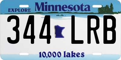 MN license plate 344LRB