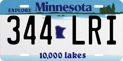 MN license plate 344LRI