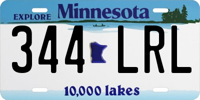 MN license plate 344LRL