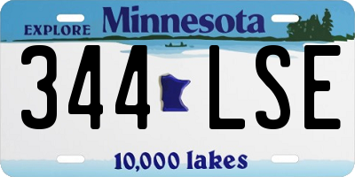 MN license plate 344LSE