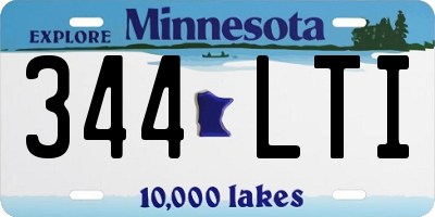 MN license plate 344LTI