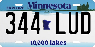 MN license plate 344LUD