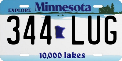 MN license plate 344LUG