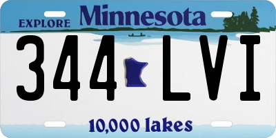 MN license plate 344LVI