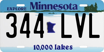 MN license plate 344LVL