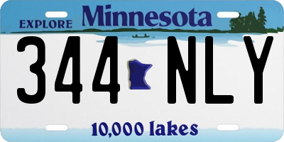 MN license plate 344NLY