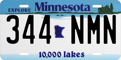 MN license plate 344NMN