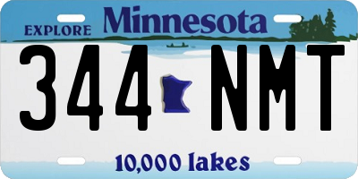 MN license plate 344NMT