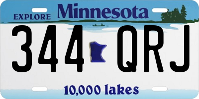 MN license plate 344QRJ