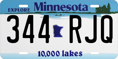 MN license plate 344RJQ