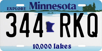MN license plate 344RKQ