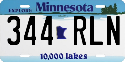 MN license plate 344RLN