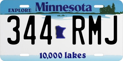 MN license plate 344RMJ