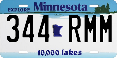 MN license plate 344RMM