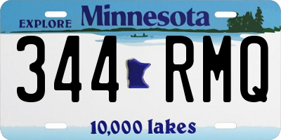 MN license plate 344RMQ