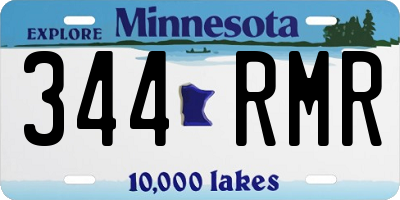 MN license plate 344RMR