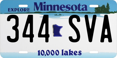 MN license plate 344SVA