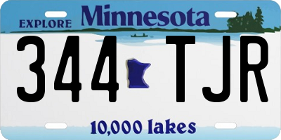 MN license plate 344TJR