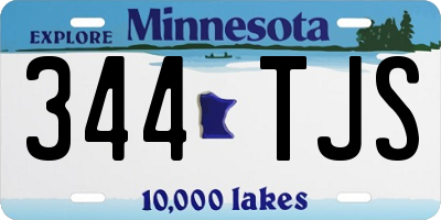 MN license plate 344TJS