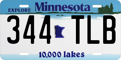MN license plate 344TLB