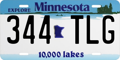 MN license plate 344TLG