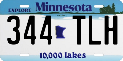 MN license plate 344TLH