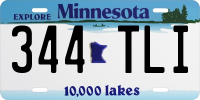MN license plate 344TLI