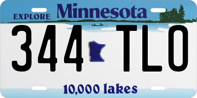 MN license plate 344TLO